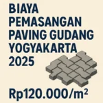 biaya pemasangan paving gudang yogyakarta 2025