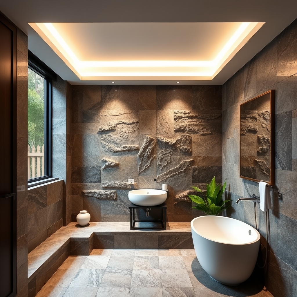 Batu Alam Untuk Dinding Kamar Mandi Jogja