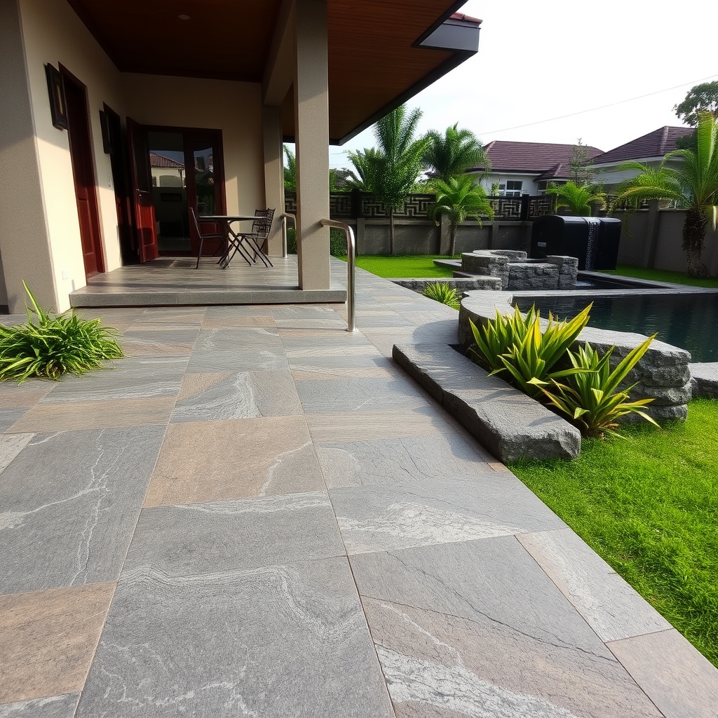 Harga Batu Alam Lantai Taman