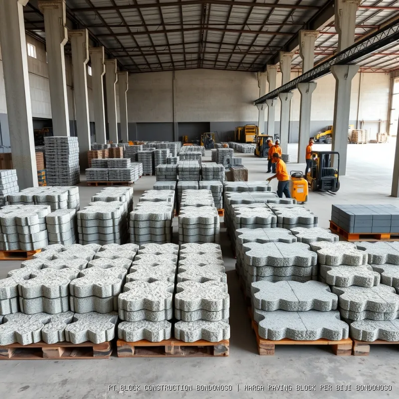 harga paving block per biji Bondowoso