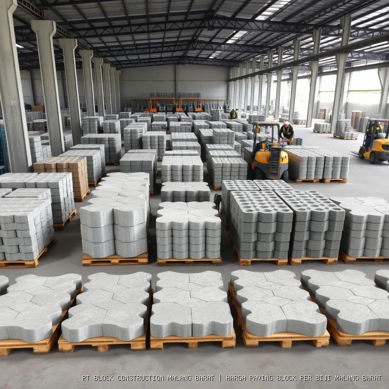 harga paving block per biji Malang Barat