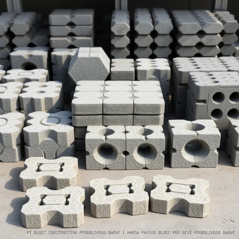 harga paving block per biji Probolinggo Barat