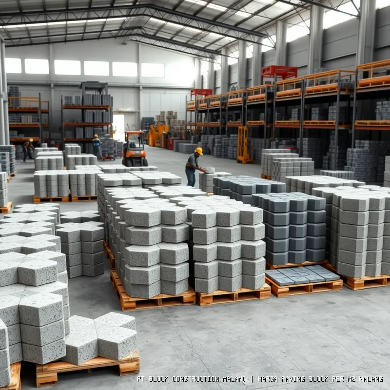 harga paving block per m2 Malang