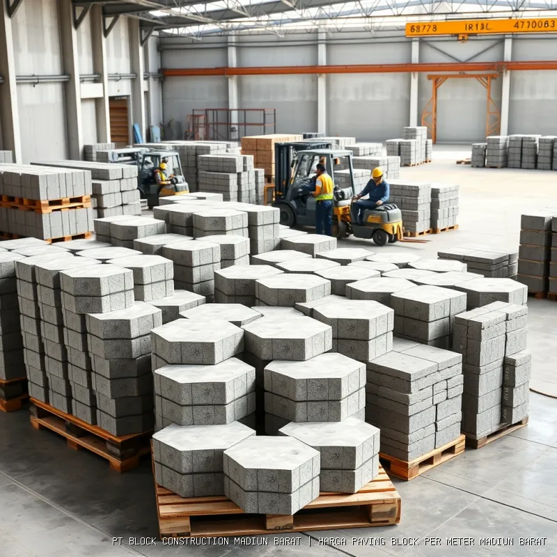 harga paving block per meter Madiun Barat