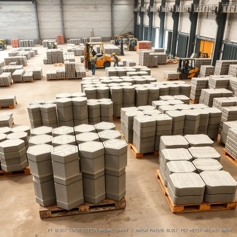 harga paving block per meter Malang Barat