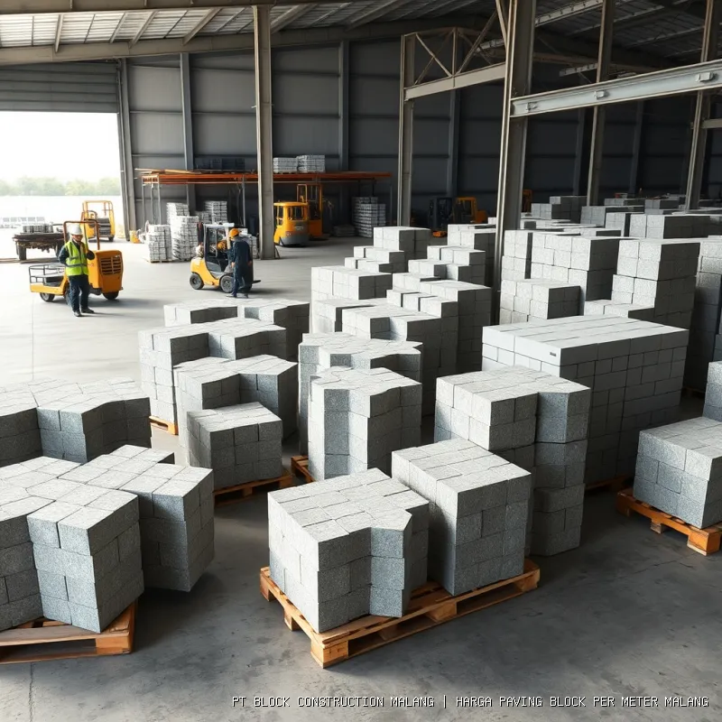 harga paving block per meter Malang