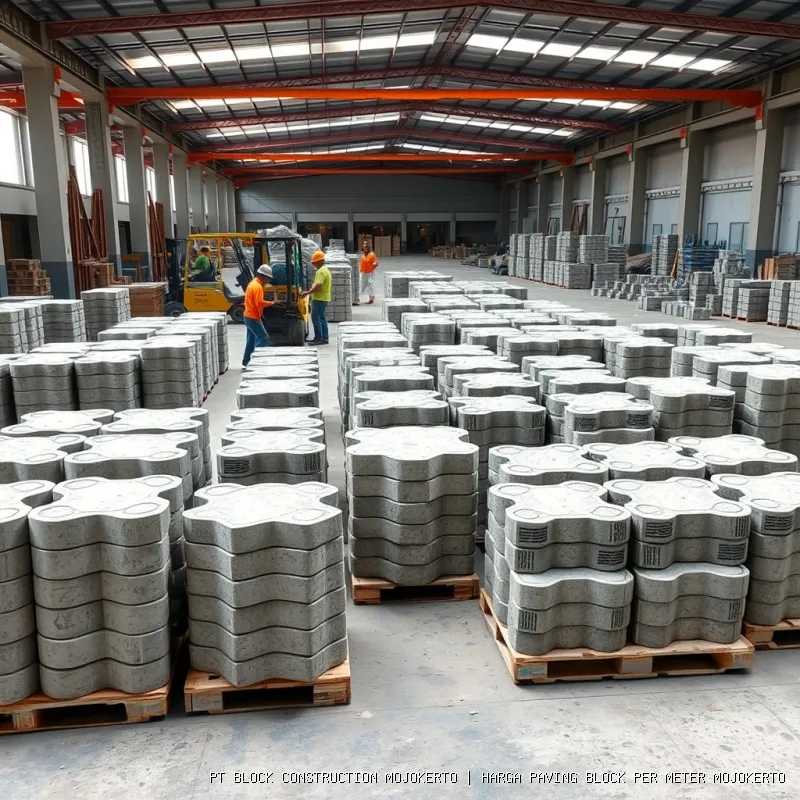 harga paving block per meter Mojokerto