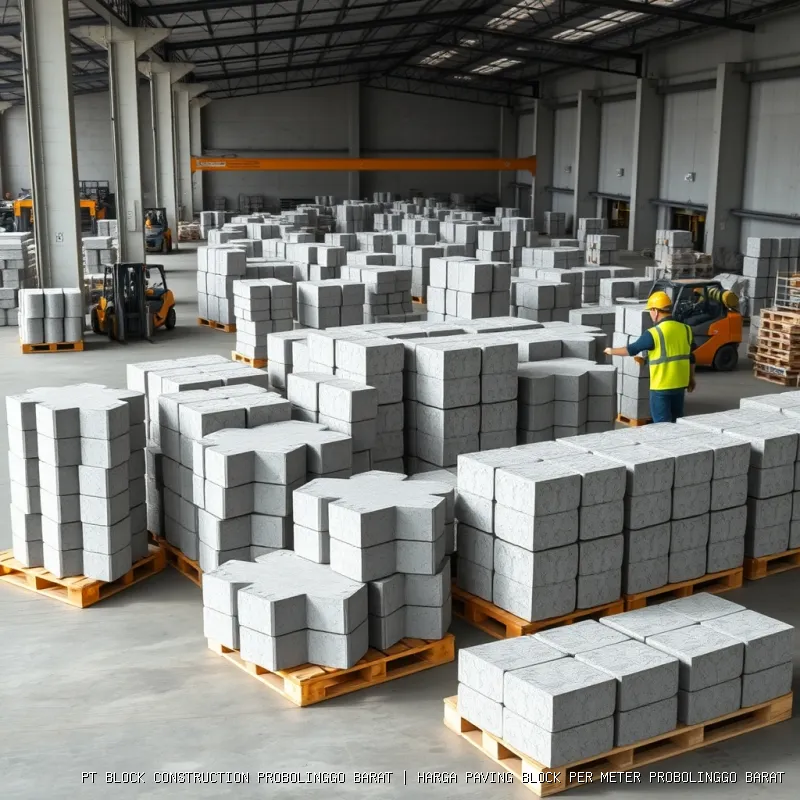 harga paving block per meter Probolinggo Barat