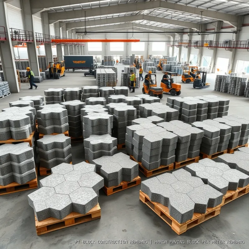 harga paving block per meter Rembang