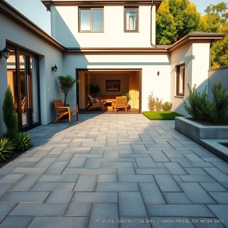 harga paving per meter Batu