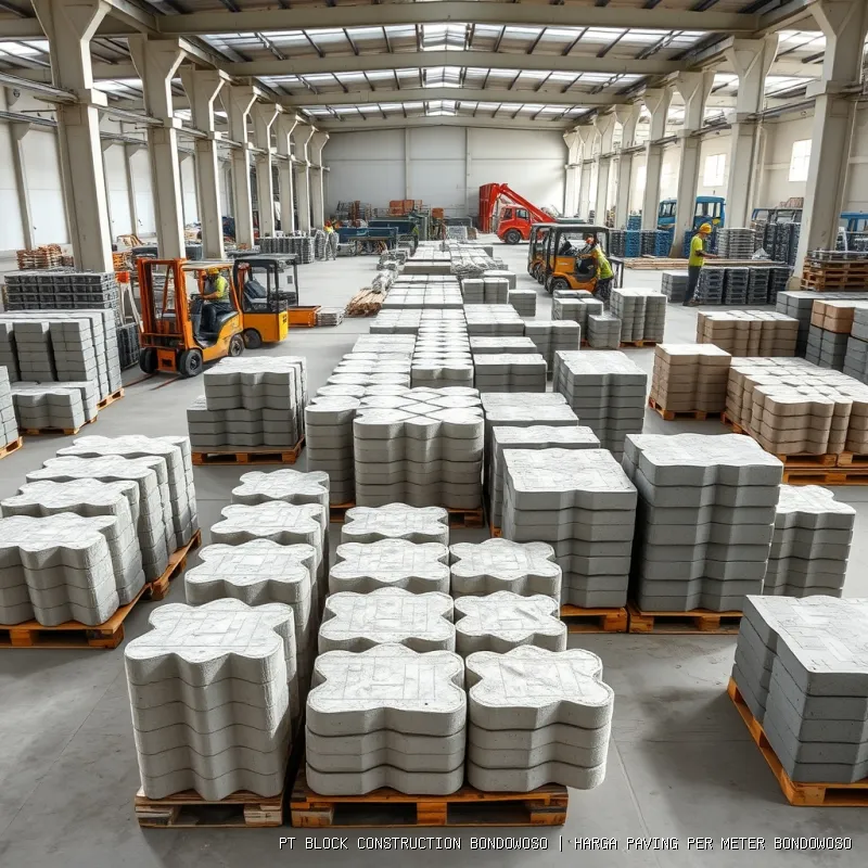 harga paving per meter Bondowoso