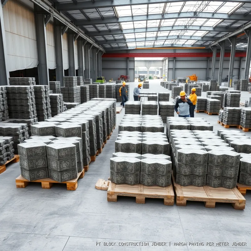 harga paving per meter Jember