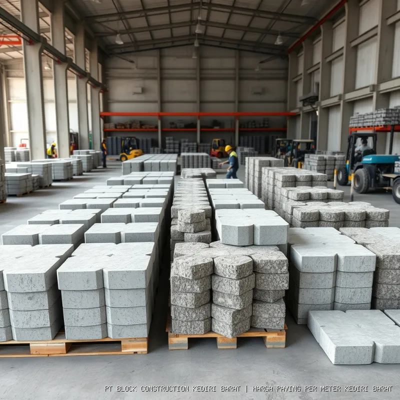 harga paving per meter Kediri Barat