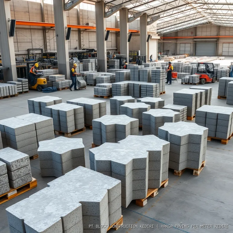 harga paving per meter Kediri