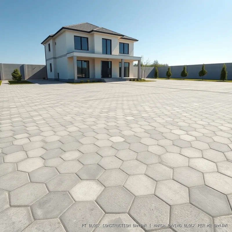 harga paving block per m2 Banjar