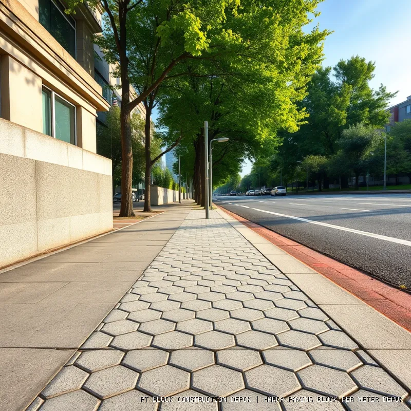 harga paving block per meter Depok