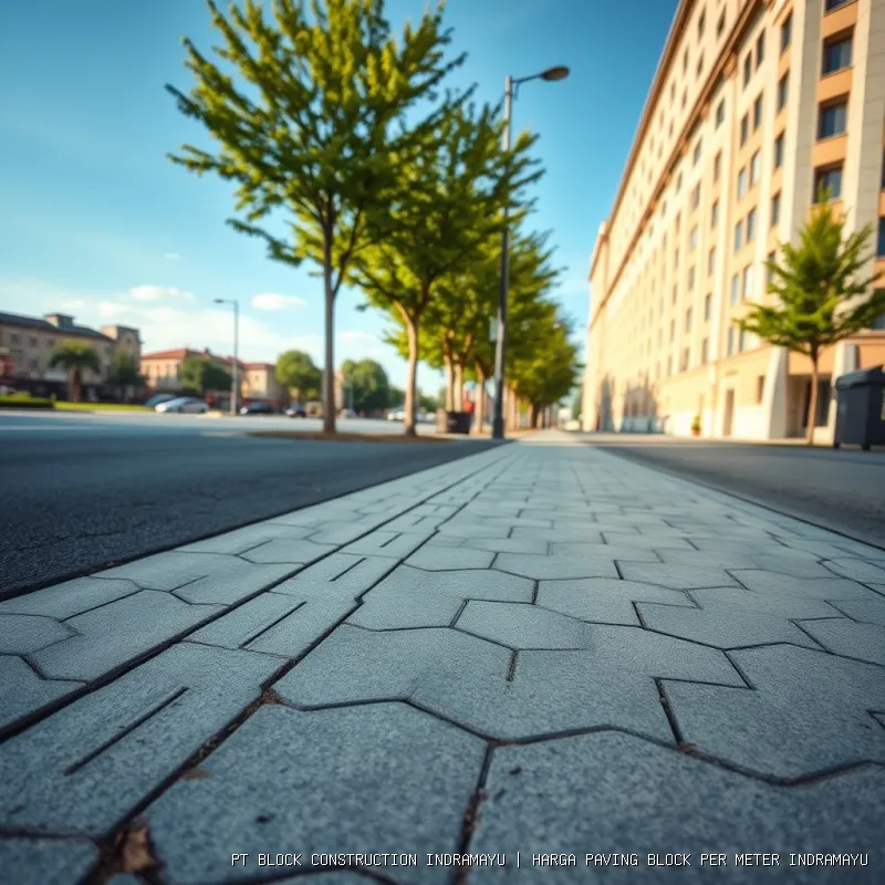 harga paving block per meter Indramayu