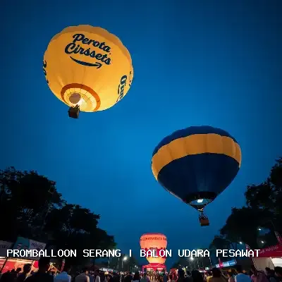 balon udara pesawat Serang