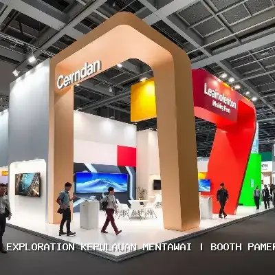 booth pameran Kepulauan Mentawai