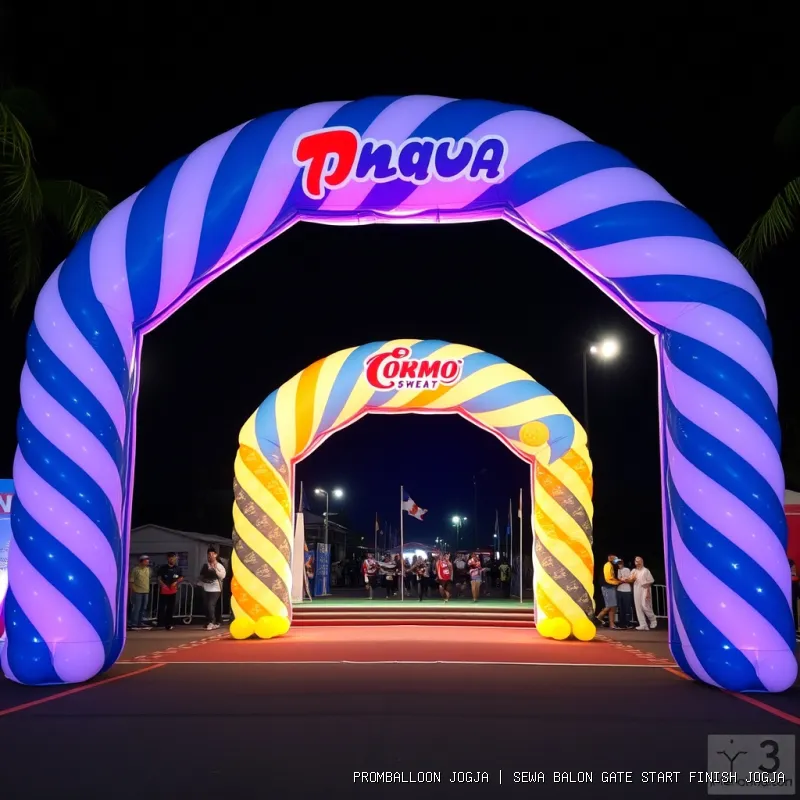 sewa balon gate start finish Jogja