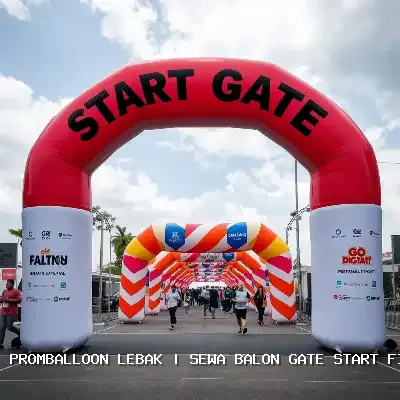 sewa balon gate start finish Lebak