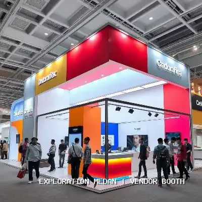 vendor booth Medan