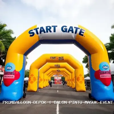 balon pintu masuk event Depok