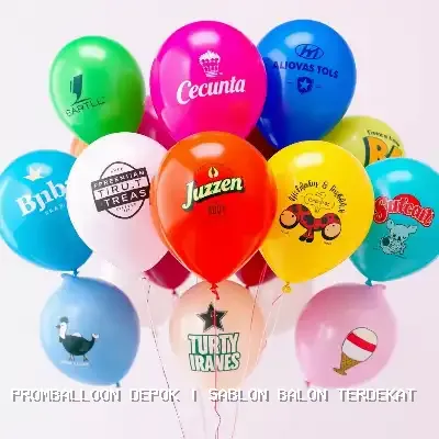 sablon balon terdekat Depok
