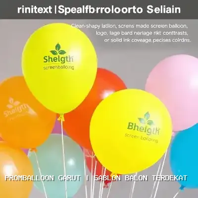 sablon balon terdekat Garut