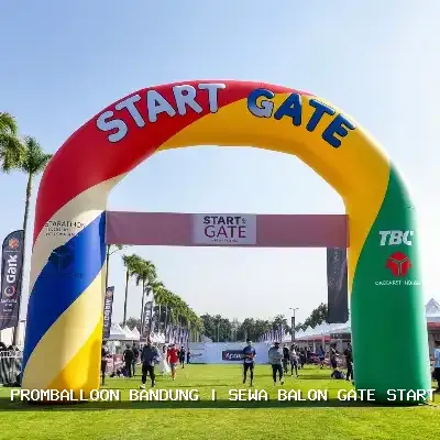 sewa balon gate start finish Bandung