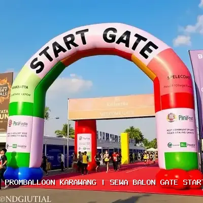 sewa balon gate start finish Karawang