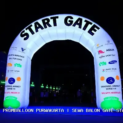 sewa balon gate start finish Purwakarta