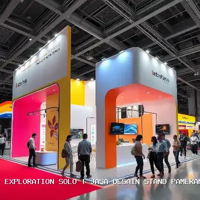 jasa desain stand pameran 3d Solo