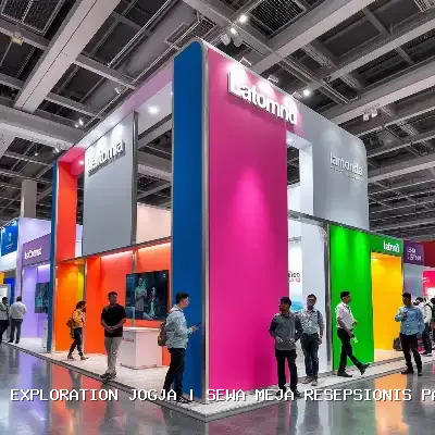 sewa meja resepsionis pameran Jogja