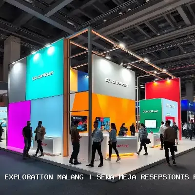 sewa meja resepsionis pameran Malang